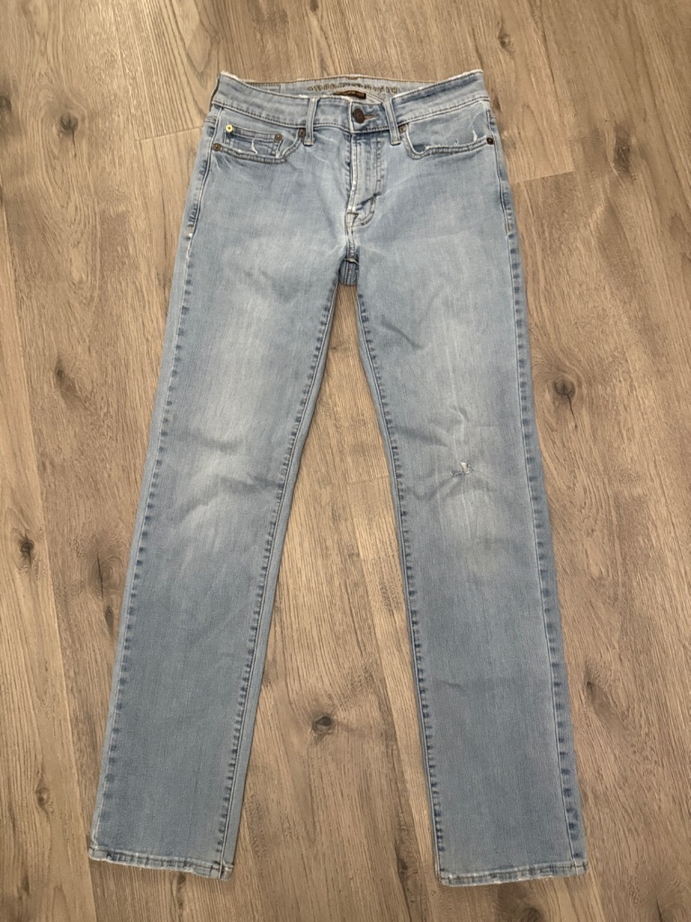 American Eagle Outfitters Light Blue Straight-Leg Jeans